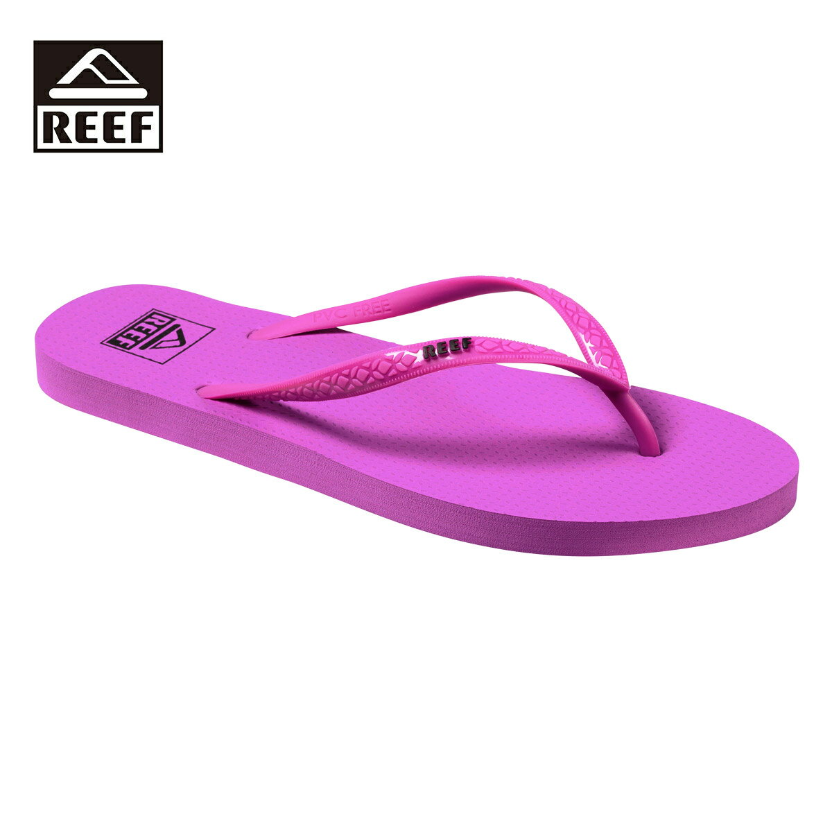 REEF リーフ REEF SEASIDE レディース パープル 5-8インチ CI6667【サンダル ビーチサンダル 靴 ラバーソール ラバー サスティナブル カジュアル シンプル おしゃれ ブランド アウトドア サーフ サーフブランド ピンク 紫】