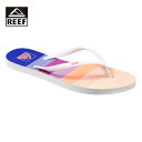 REEF リーフ REEF SEASIDE PRINTS レディース レトロストライプ 5-8インチ CI6668【サンダル ビーチサンダル ストライプ ストライプ柄 デザイン 柄 ラバー サスティナブル カジュアル おしゃれ ブランド アウトドア サーフ サーフブランド カラフル マルチ】