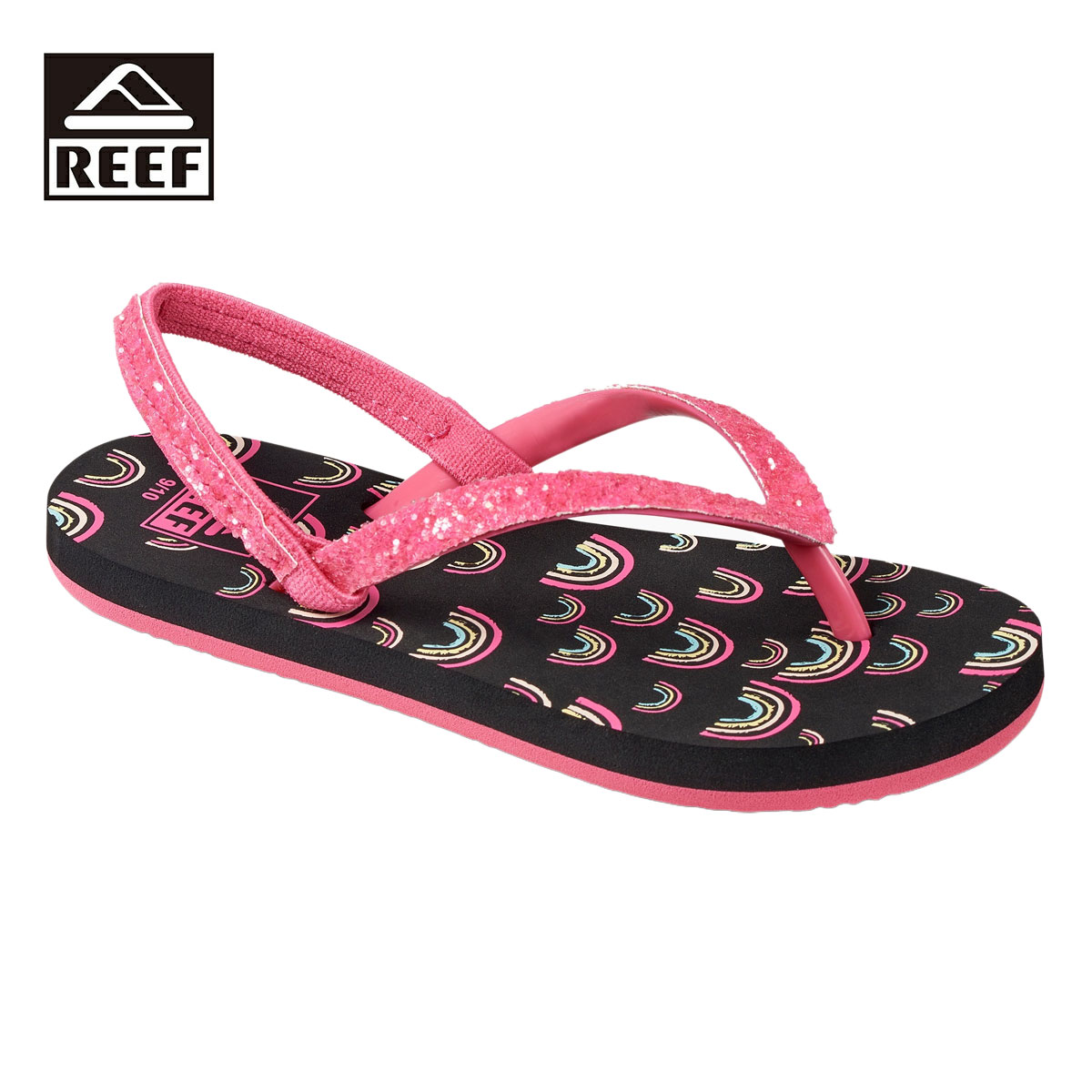 REEF リーフ LITTLE STARGAZER PRINTS キッズ ピンクレインボー 3-10インチ CI6785