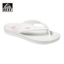 REEF リーフ WATER COURT レディース ホワイト×ピンク 5-8インチ CI6824【サンダル ビーチサンダル カジュアル シンプル エスパドリーユ ウォータープルーフ 超軽量 おしゃれ ブランド アウトドア サーフ サーフブランド 白】