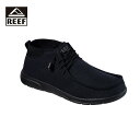 REEF リーフ CUSHION COAST MID メンズ ブラック 8-10インチ CI8111【クッションコースト ミッド スニーカー シューズ 靴 モカシンブーツ モカシン 低反発 クッション 軽い 軽量 カジュアル おしゃれ ブランド アウトドア サーフ 黒】