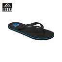 REEF リーフ REEF SEASIDE メンズ ハワイアンブルー 8-11インチ CI8625【サンダル ビーチサンダル 靴 ラバーソール ラバー サスティナブル カジュアル シンプル おしゃれ ブランド アウトドア サーフ サーフブランド ブラック 黒 青】