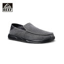 REEF リーフ CUSHION COAST SLIP ON メンズ ブラックストーン 8-10インチ CI8708【クッションコースト ロー スリッポン スニーカー シューズ 靴 低反発 クッション 軽い 軽量 カジュアル おしゃれ ブランド アウトドア サーフ サーフブランド ブラック 黒】