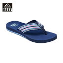 REEF リーフ REEF SPRING WOVEN レディース ネイビーストライプ 5-8インチ CJ0291【サンダル ビーチサンダル カジュアル シンプル エコ サステナブル 超軽量 おしゃれ ブランド アウトドア サーフ サーフブランド ネイビー ストライプ 紺】