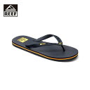 REEF リーフ REEF SEASIDE メンズ ブラック×オレンジ 8-11インチ CJ0307【サンダル ビーチサンダル 靴 ラバーソール ラバー サスティナブル カジュアル シンプル おしゃれ ブランド アウトドア サーフ サーフブランド 黒】