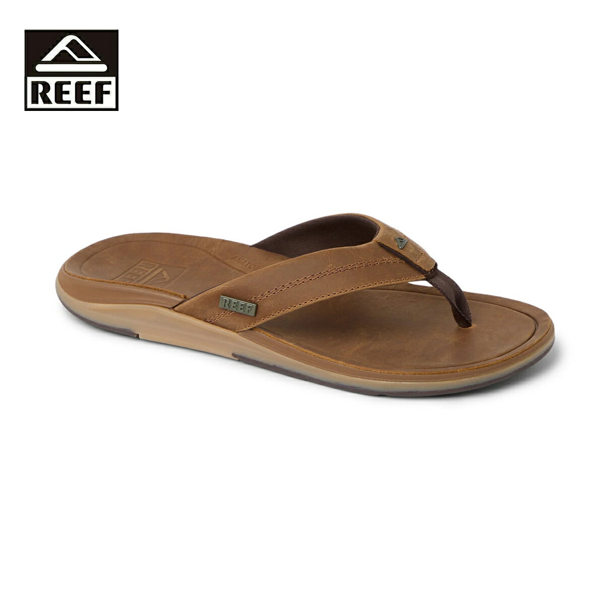 REEF リーフ LEATHER OFFSHORE メンズ ブラウン 26-29cm CI8102 【サンダル レザーサンダル ビーチサンダル ビーサン 靴 レザー 牛革 本革 革 おしゃれ ブランド 海 プール ビーチ キャンプ アウトドア サーフ サーフブランド 茶色】