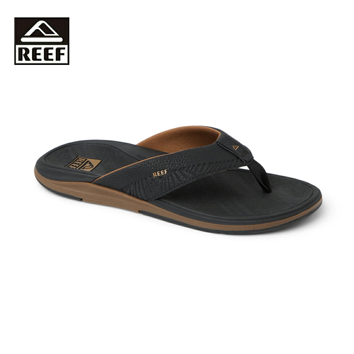 Rakuten - REEF リーフ OFFSHORE メンズ ブラック×ガム 26-29cm CJ9058 【サンダル レザーサンダル ビーチサンダル ビーサン 靴 ガムソール 快適 おしゃれ ブランド 海 プール ビーチ キャンプ アウトドア サーフ サーフブランド 黒】