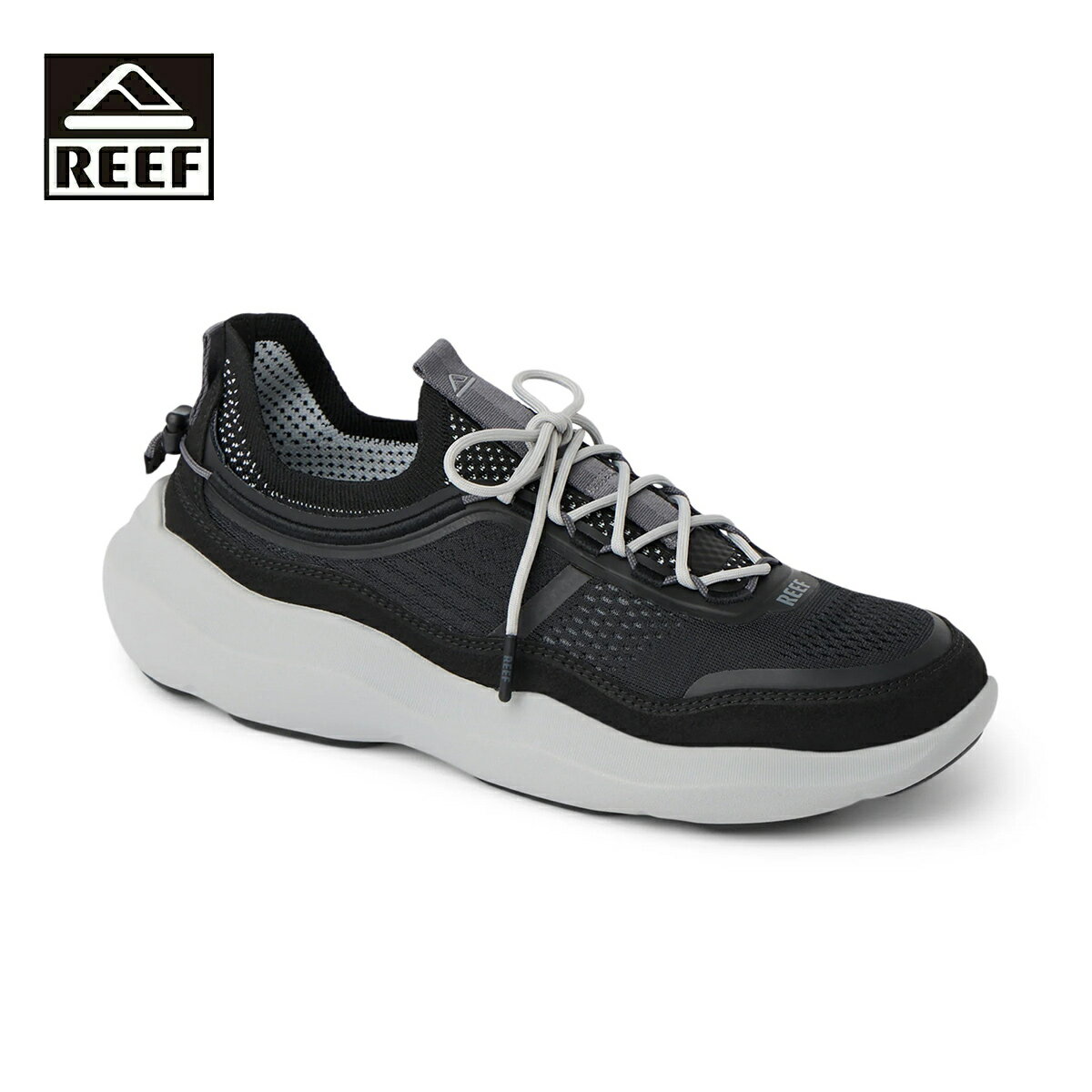 REEF リーフ SHOREBREAK TRV メンズ ブラック 26-28cm CJ9329 【ローカットスニーカー スニーカー 靴 ローカット シューズ 軽量 通気性 クッション性 快適 メッシュ おしゃれ ブランド カジュアル スポーツ 運動 ランニング サーフ サーフブランド 黒】