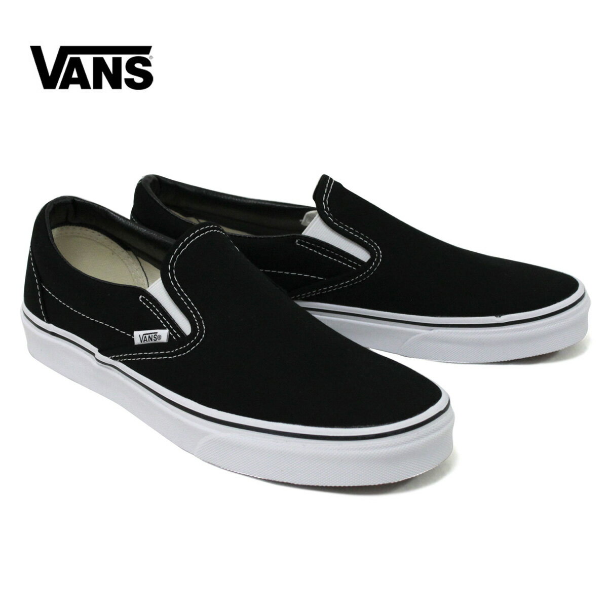 VANS バンズ Classic Slip On Black スニーカー スリッポン 正規 OOO