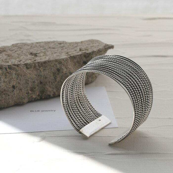 Karen Silver(カレンシルバー) シルバー950 シルバーバングル シルバー950 シルバーブレスレット シルバー バングル ブレスレット 腕輪 レデ...