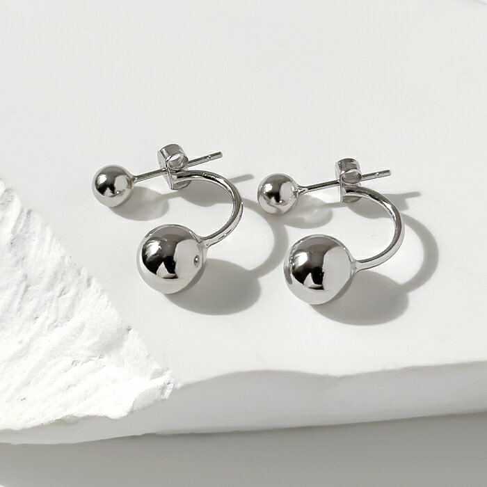 楽天BLUEjewelry（ブルージュエリー）シルバー925ピアス シルバーピアス シルバー ピアス レディース アクセサリー 2ピース ボール スタッドピアス