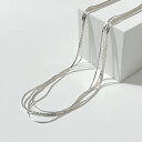 クーポン配布(7月26日1:59まで) シルバー925ネックレス シルバーネックレス シルバー ネックレスチェーン チェーンネックレス レディース アクセサリー 5連 極細 セザンヌチェーン ネックレス