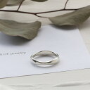 7月10日限定全品P10倍&クーポン配布 シルバー925リング シルバーリング シルバー リング 指輪 レディース アクセサリー 流線 ハンドメイド シンプル ...