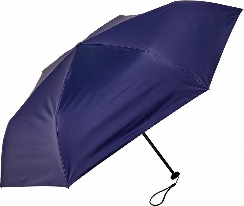 【送料無料】超軽量カーボン日傘 50cm6本骨 クラシック ネイビー [MEX50BC-063PI-navy02]