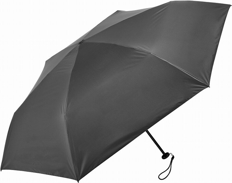 【送料無料】ユニセックスカーボン超軽量日傘 55cm6本骨 ブラック [K010-MEX55I-black]