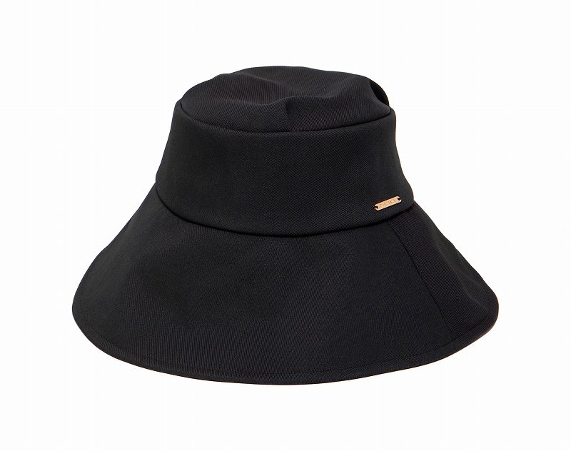 つば広ハットノーマルブラックL[P...