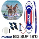MISTRAL ミストラル SUP サップ BIG SUP 18 (abc9207) ビッグサップ 18'0 ビッグSUP インフレータブル SUPボード SU...