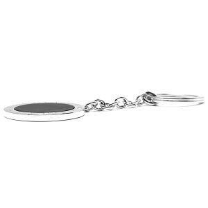 ブルガリ キーリング/キーホルダー アクセサリー メンズ レディース ブルガリブルガリ シルバー&ブラック 283293 BVLGARI