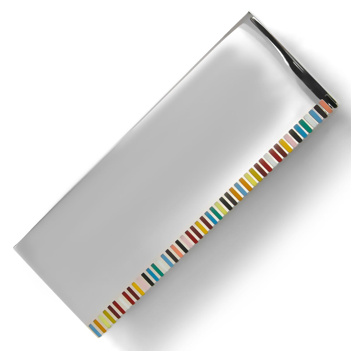 ポールスミスマネークリップ アクセサリー メンズ マルチ エッジ シルバー&マルチカラー M1A MONE ADEDGE 97