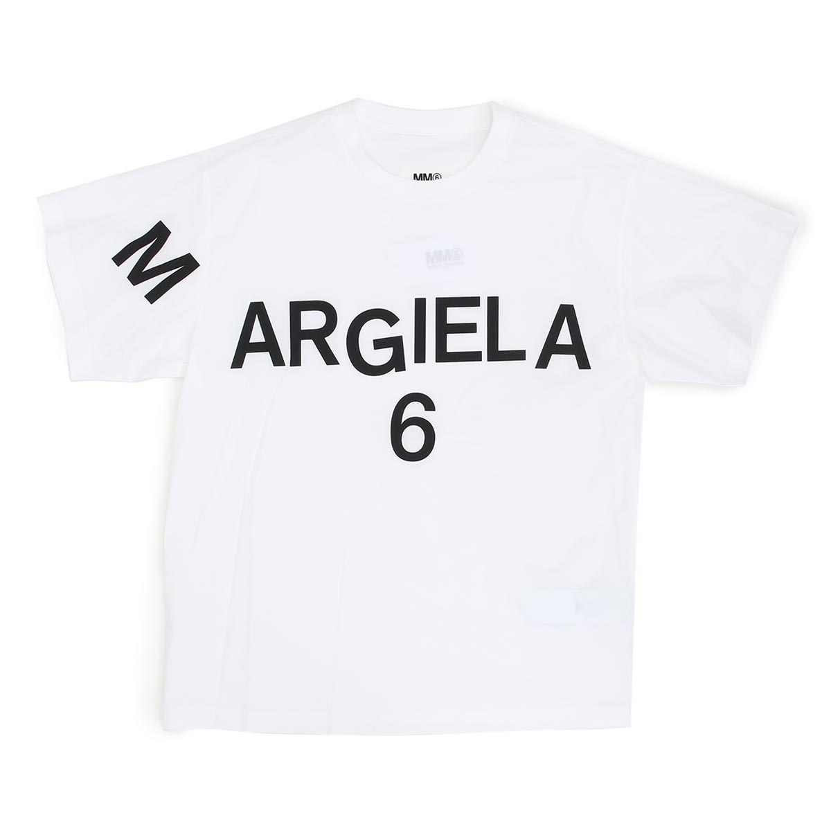 エムエム6メゾンマルジェラ Tシャツ 半袖 トップス メンズ レディース クルーネック ロゴT オーバーサイズ ホワイト S52NC0280 S47294 100 MM6 MAISON MARGIELAのサムネイル