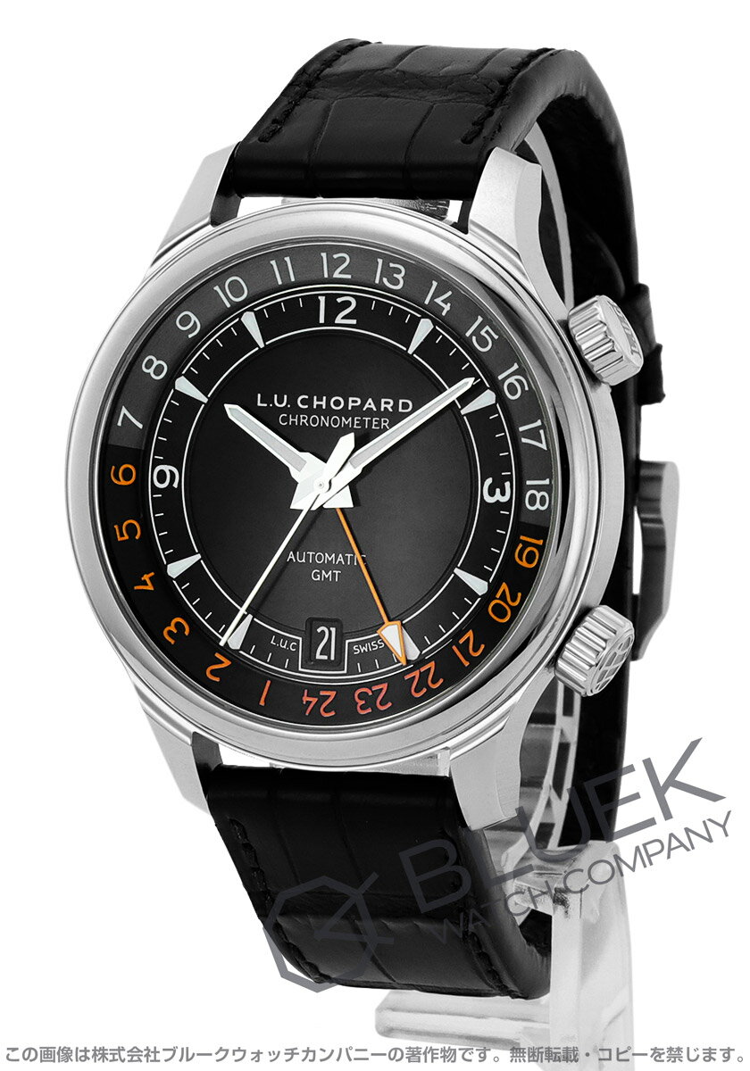 ショパール 腕時計（メンズ） 【決算セール】【新品】ショパール L.U.C GMT ワン アリゲーターレザー メンズ 168579-3001
