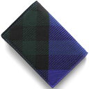 バーバリー 名刺入れ/カードケース メンズ レディース チェック ナイトブルー LS BUSINESS CARDCASE CJ1 153462 B7323 80...