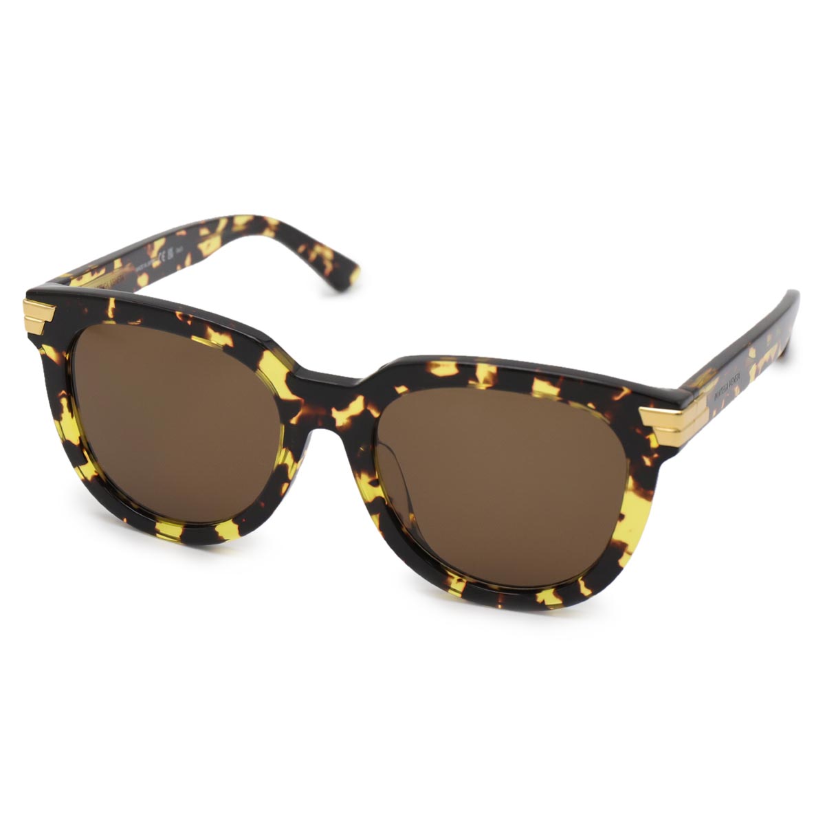 ボッテガヴェネタサングラス レディース べっ甲 ボストン UVカット ハヴァナマーブルブラウン&ブラウン BV1104SA 002