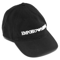 エンポリオアルマーニキャップ/帽子 メンズ レディース べースボールキャップ エンボス刺繍 イーグル ブラック 627901 CC994 00020