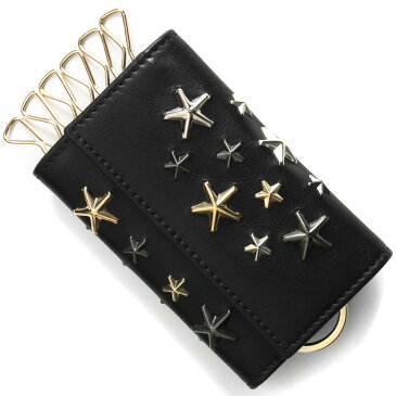 ジミーチュウ キーケース メンズ ハウィック マルチ メタル スター スタッズ ブラック&メタリックミックス HOWICK LTR 151 BLACK METALLIC MIX JIMMY CHOO