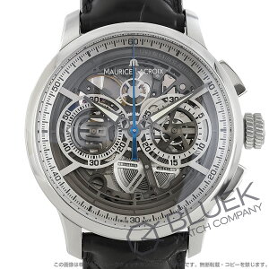 モーリス・ラクロア マスターピース スケルトン クロノグラフ クロコレザー 腕時計 メンズ MAURICE LACROIX MP6028-SS0010-011