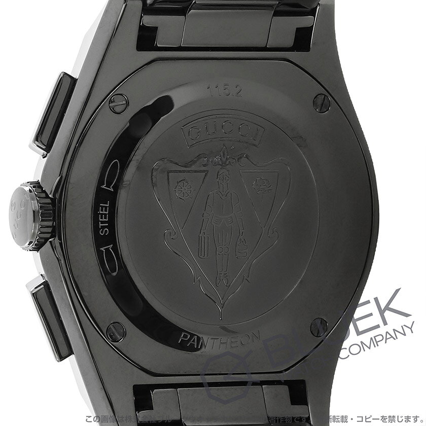 グッチ GUCCI パンテオン YA115237 メンズ 腕時計クオーツ ブラック 【新品】