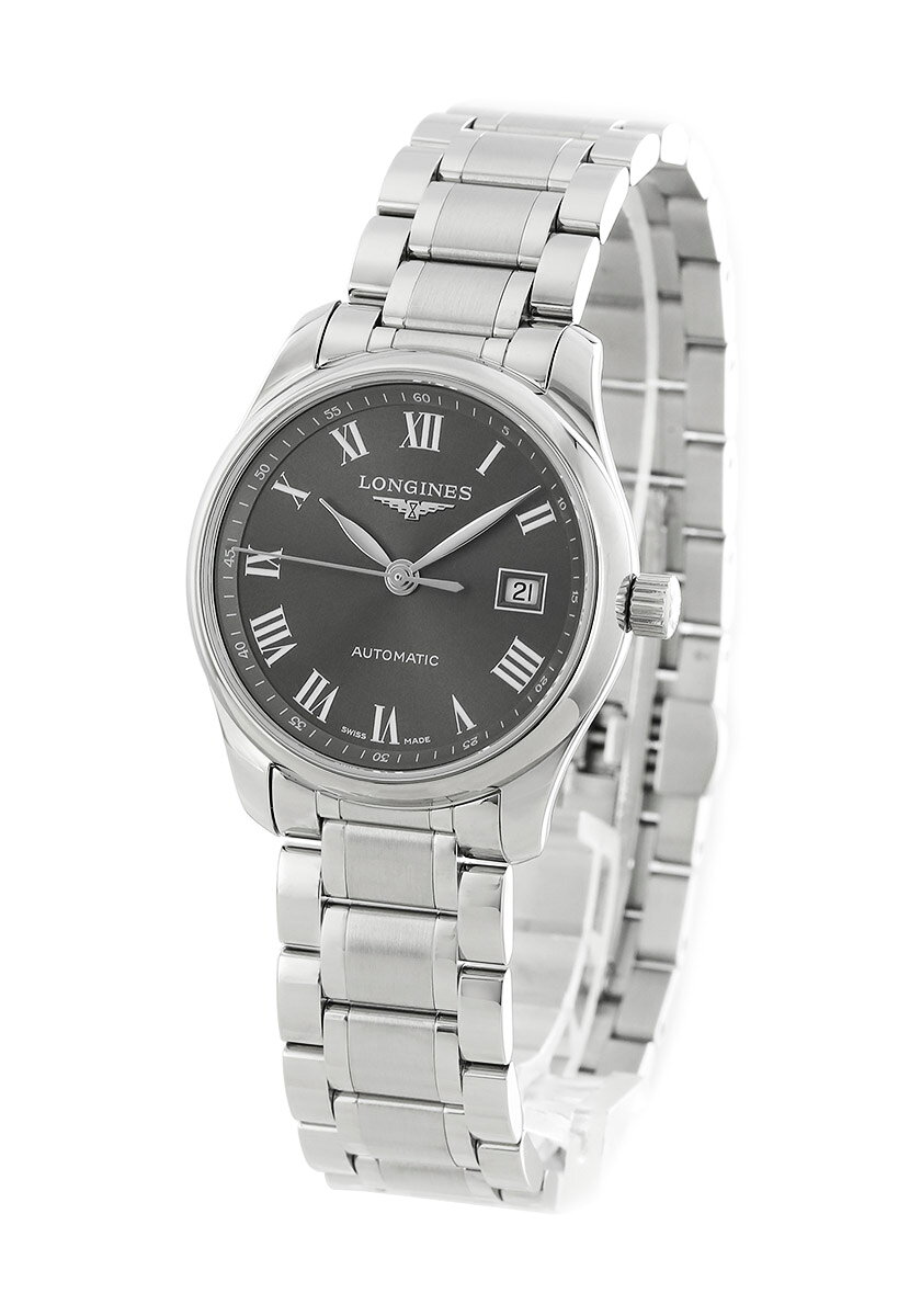 ロンジン LONGINES マスターコレクション L2.257.4.71.6 レディース 腕時計自動巻き グレー 【新品】