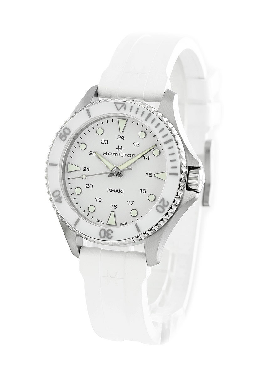 ハミルトン HAMILTON カーキ ネイビースキューバ H82221310 ユニセックス 腕時計クオーツ ホワイト 【新品】