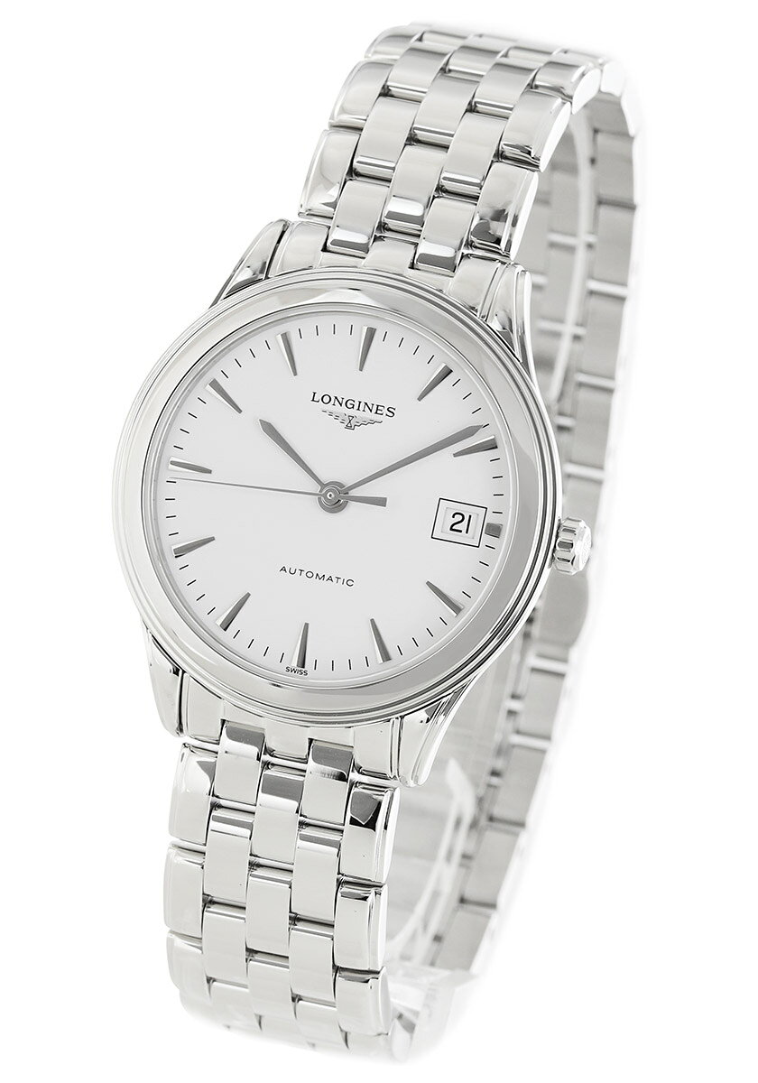 ロンジン LONGINES フラッグシップ L4.774.4.14.6 メンズ 腕時計自動巻き ホワイト 【新品】