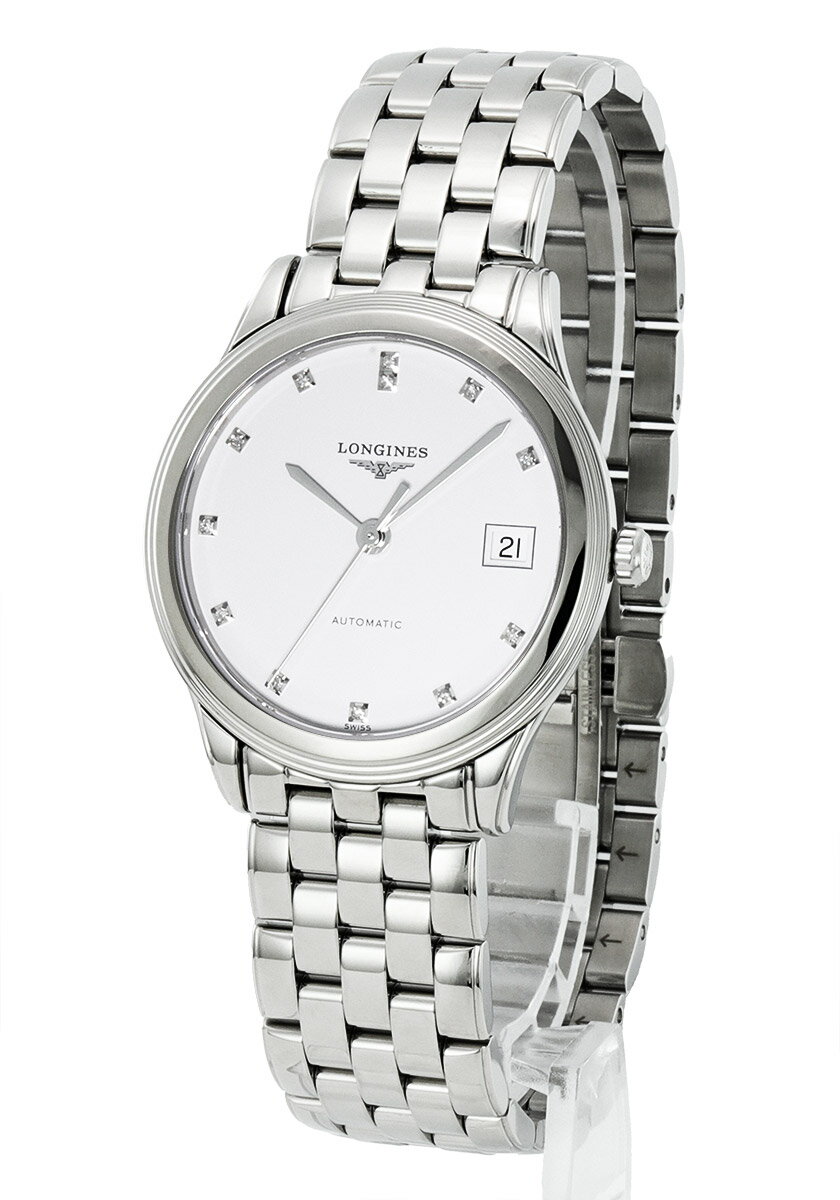 ロンジン LONGINES フラッグシップ L4.774.4.27.6 メンズ 腕時計自動巻き ホワイト 【新品】