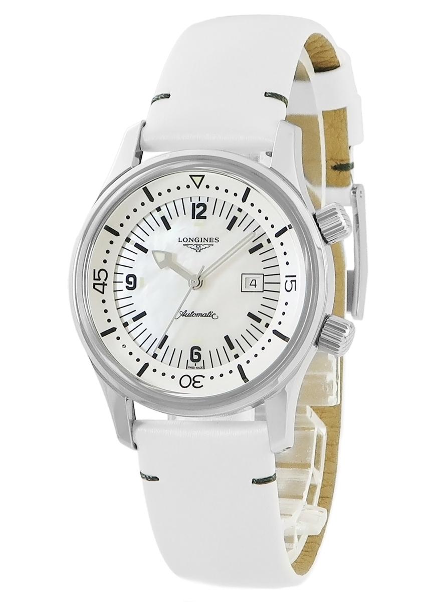 ロンジン LONGINES レジェンドダイバー L3.374.4.80.0 メンズ レディース 腕時計自動巻き ホワイト 【新品】