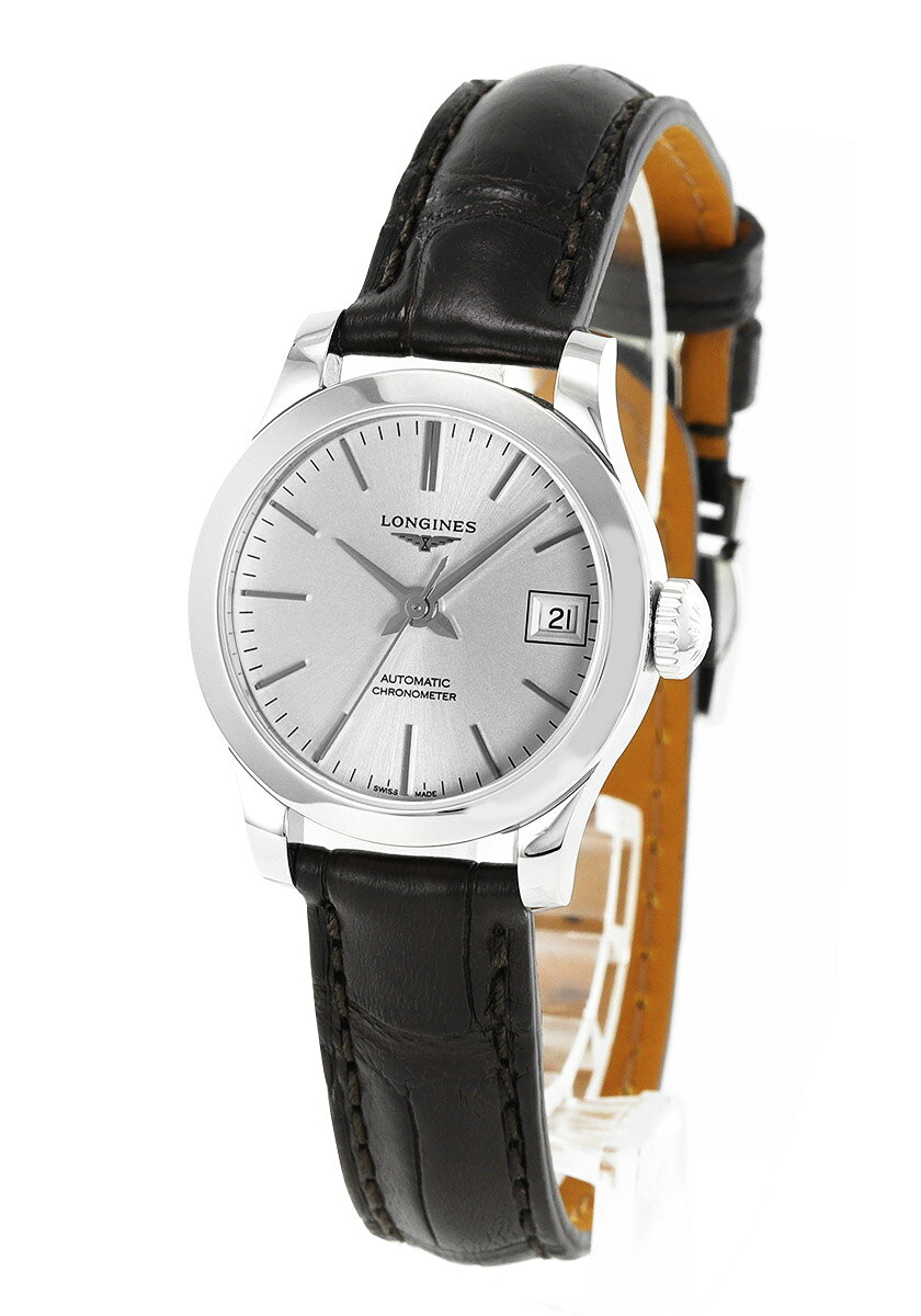 ロンジン LONGINES レコード L2.320.4.72.2 レディース 腕時計自動巻き シルバー 【新品】