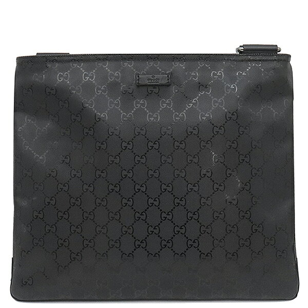 樂天商城 - グッチ GUCCI ショルダーバッグ GGインプリメ ショルダーバッグ PVC ブラック シルバー金具 黒 201446 【中古】