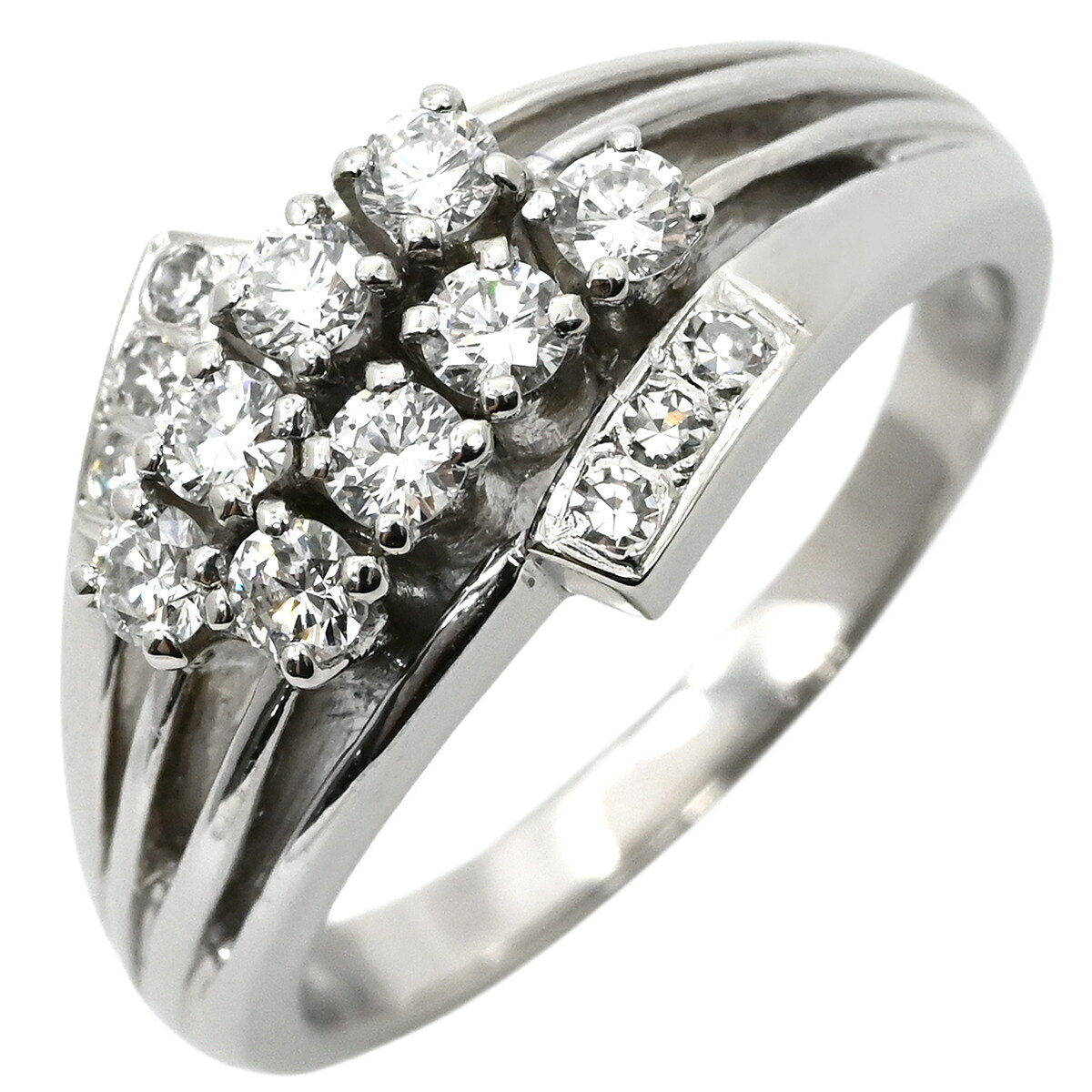樂天商城 - ミキモト MIKIMOTO リング 指輪 ダイヤモンド リング プラチナシルバー MIKIMOTO 0.46ct Pt950 PT 12号 【中古】