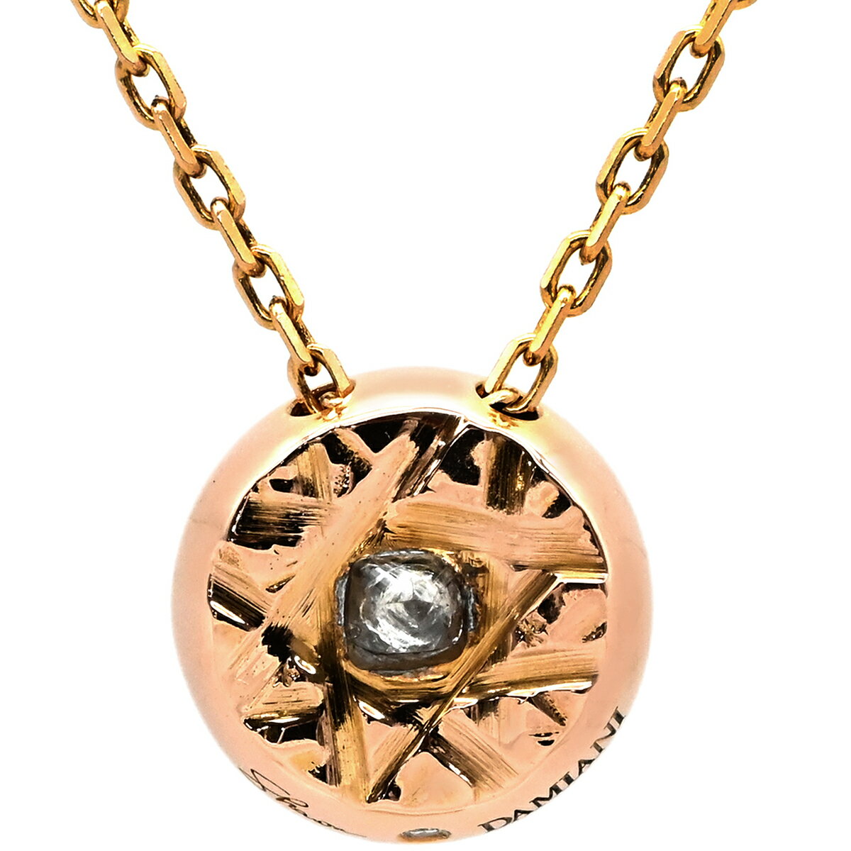 Rakuten - ダミアーニ DAMIANI ネックレス マジコレクション ラフダイヤモンド ペンダント ピンクゴールド 18金 PG シャロンストーン 【中古】