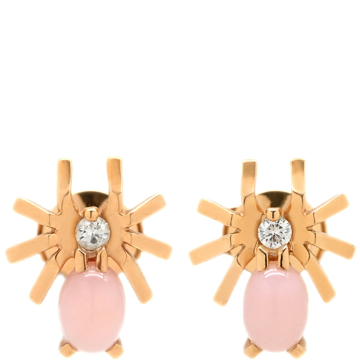 樂天商城 - ショーメ CHAUMET ピアス アトラップ モア ビー ピンク×ピンクゴールド ハチモチーフ 蜂 オパール ダイヤモンド 【中古】