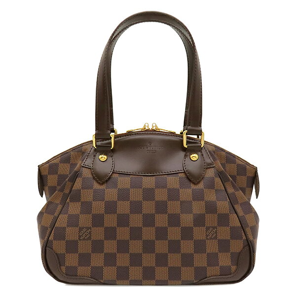 樂天商城 - ルイヴィトン LOUIS VUITTON ハンドバッグ ヴェローナ PM ダミエキャンバス ダミエエベヌ ゴールド金具 茶 N41117 DU1114 【中古】