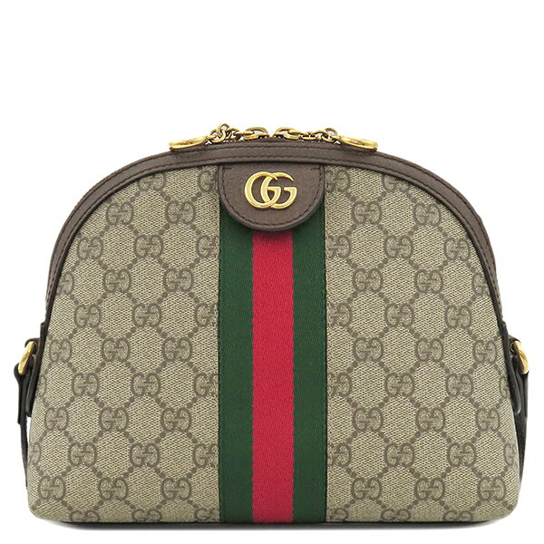 gucci///////////////\\\\\\\\\\\\\\\\\\\\\\\\\\\\\\\\\\\\\\\\\\\\\\\\\\\\\\\\\\\\\\\' - グッチ GUCCI ショルダーバッグ GGショルダーバッグ レザー GGスプリームキャンバス ベージュ×エボニー ゴールド金具 茶 緑 赤 シェリーライン 499621 【中古】