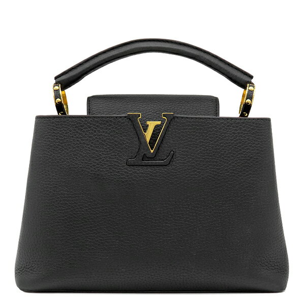 樂天商城 - ルイヴィトン LOUIS VUITTON 2WAYバッグ カプシーヌ BB レザー トリヨンレザー 　　 ブラック ゴールド金具 ショルダーバッグ ハンドバッグ 黒×ピンク M94755 NZ0119 【保存袋】 【中古】