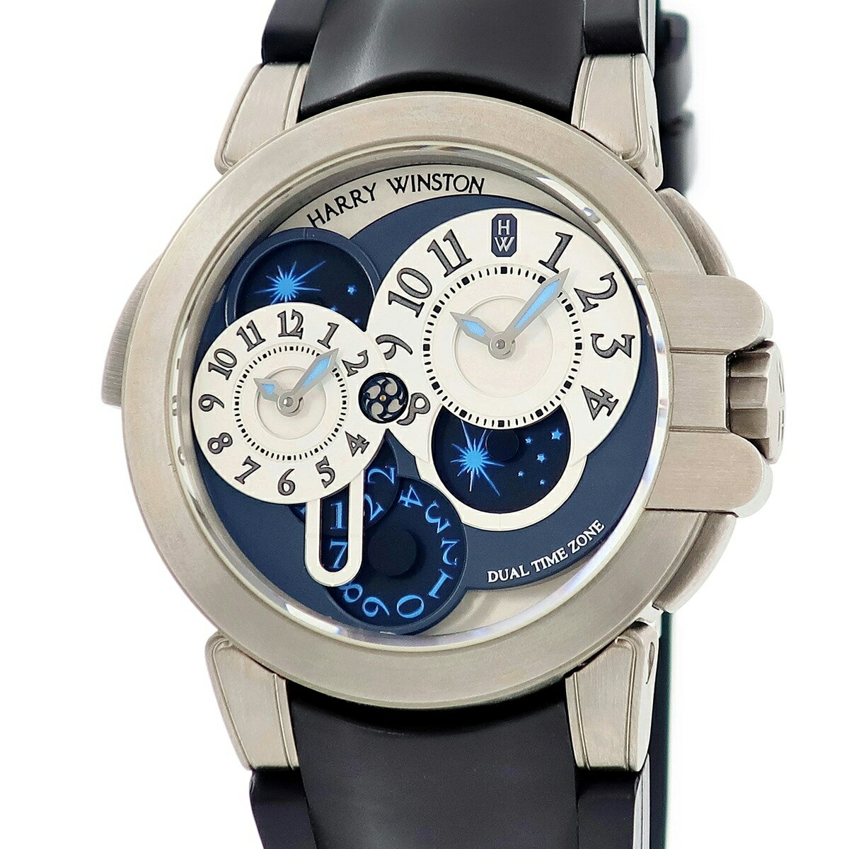 ハリーウィンストン Harry Winston オーシャン プロジェクトZ4 デュアルタイム 400/MATZ44Z ザリウム GMT 限定 メンズ 腕時計自動巻き マルチカラー 【中古】