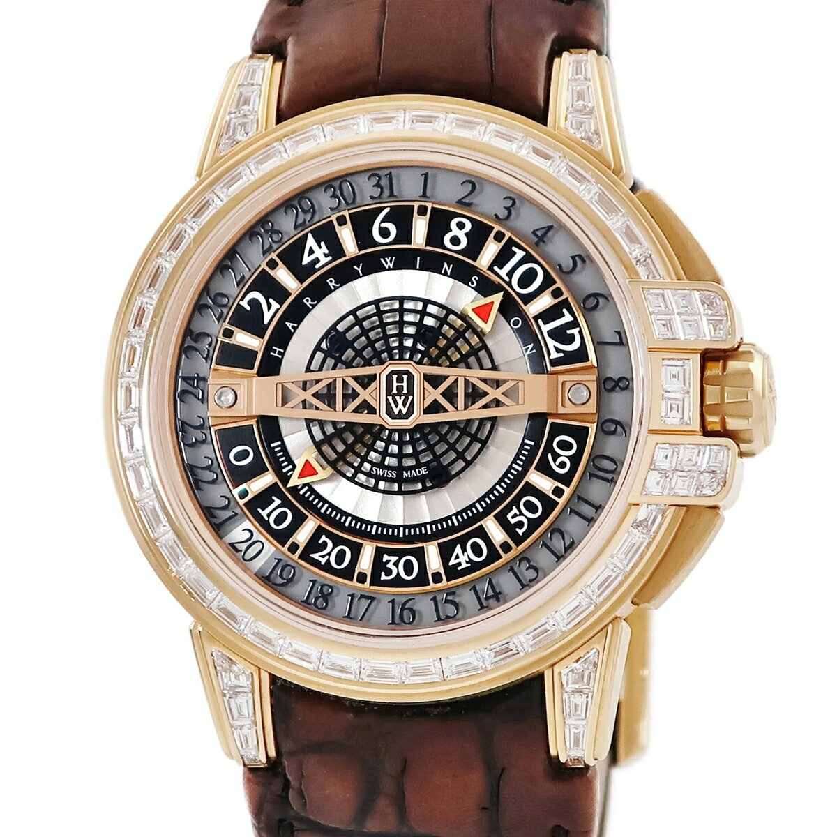 ハリーウィンストン Harry Winston オーシャン レトログラード オートマ 42 OCEAHR42RR002 K18RG 純正ダイヤ 限定20 メンズ 腕時計自動巻き ゴールド 【中古】