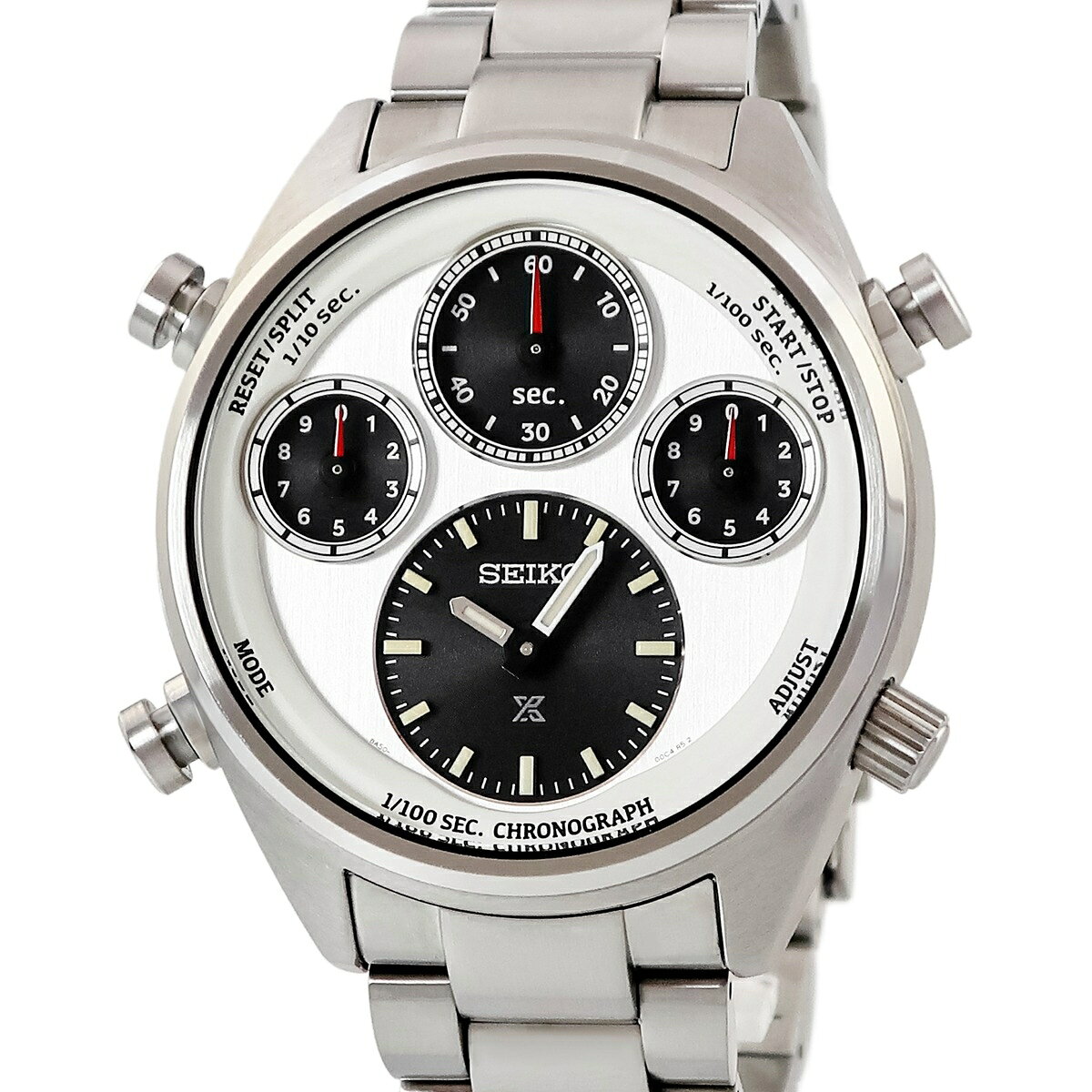 セイコー SEIKO プロスペックス ソーラークロノグラフ 110周年記念限定モデル SBER009 8A50-00D0 シルバー メンズ 腕時計クオーツ シルバー 【中古】