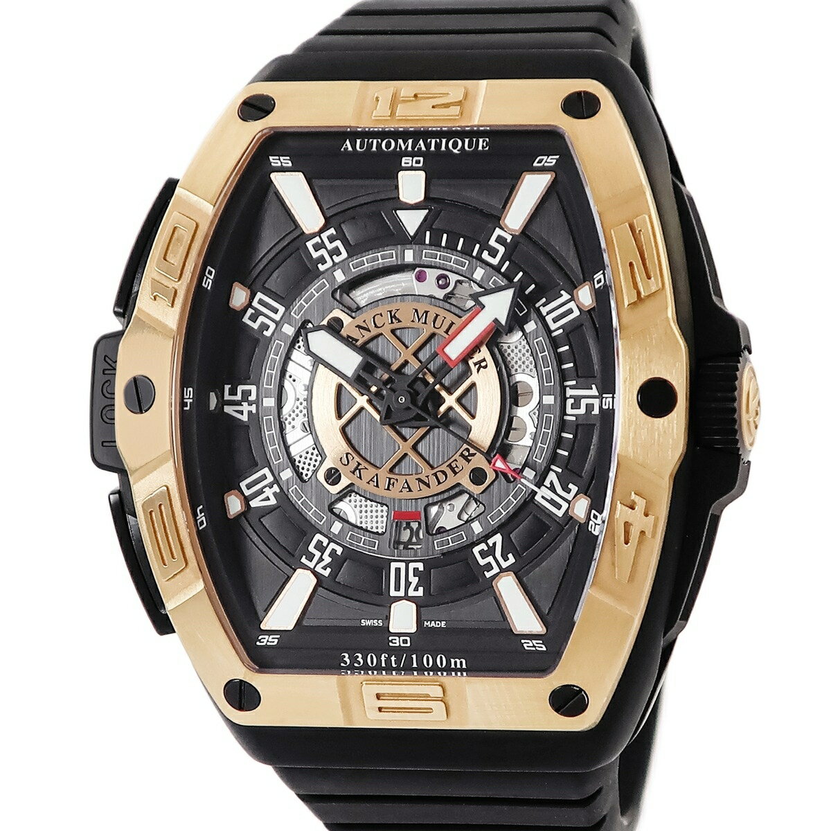 フランクミュラー FRANCK MULLER スカファンダー SKF46DVSCDT TTNRBR5NNR K18PG×Ti コンビ ブラック メンズ 腕時計自動巻き ブラック 【中古】