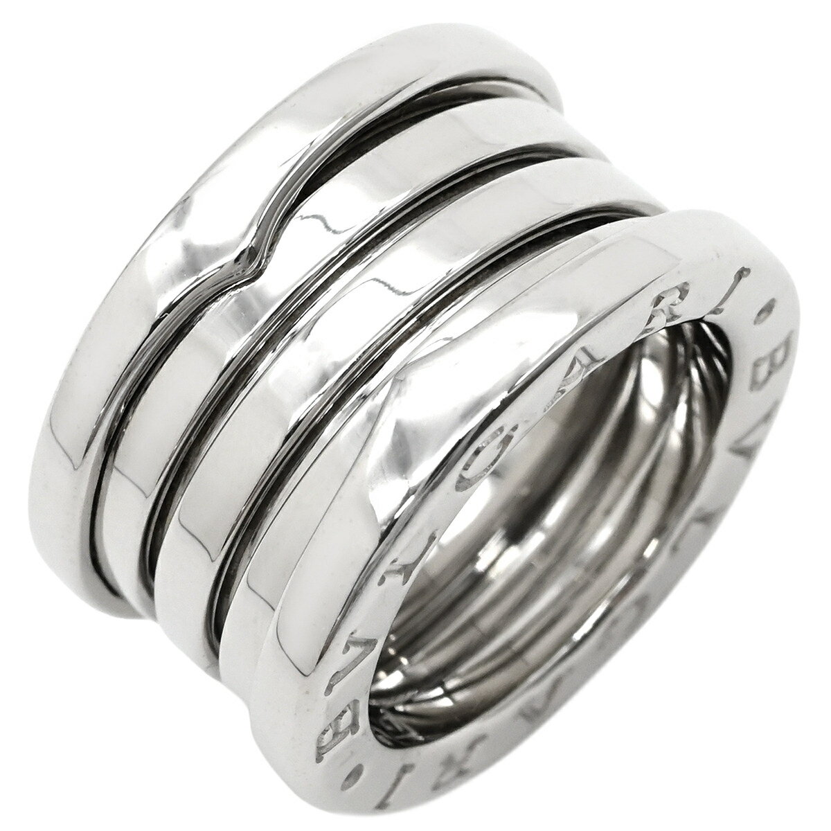 Rakuten - ブルガリ Bvlgari リング 指輪 ビーゼロワン B-zero1 4バンドリング ホワイトゴールド #47(JP7) Au750 18K 18金 WG 6号 346594 【中古】