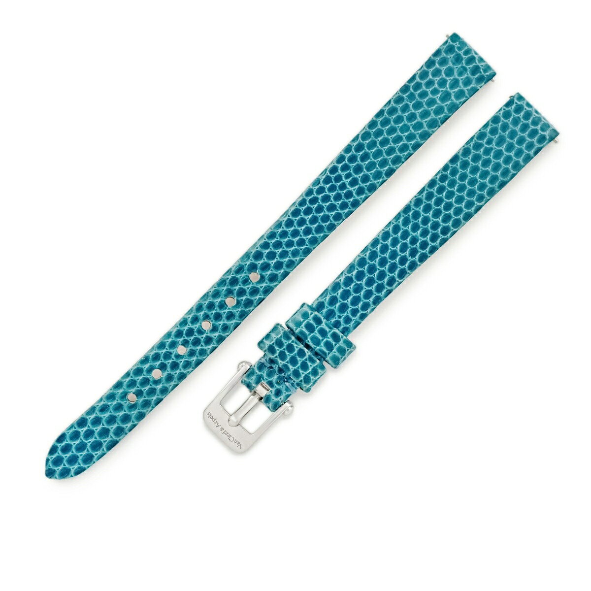 ヴァンクリーフアーペル Van Cleef & Arpels 腕時計パーツ 純正 リザード K18WG ターコイズ 替え リザードバンド ベルト 10mm ターコイズ K18WG無垢 尾錠付き バネ棒 【中古】